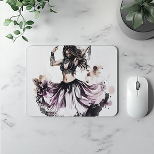 Purple Watercolor I Watercolor Purple - Belly Dance Office Decor | Mouse Pads