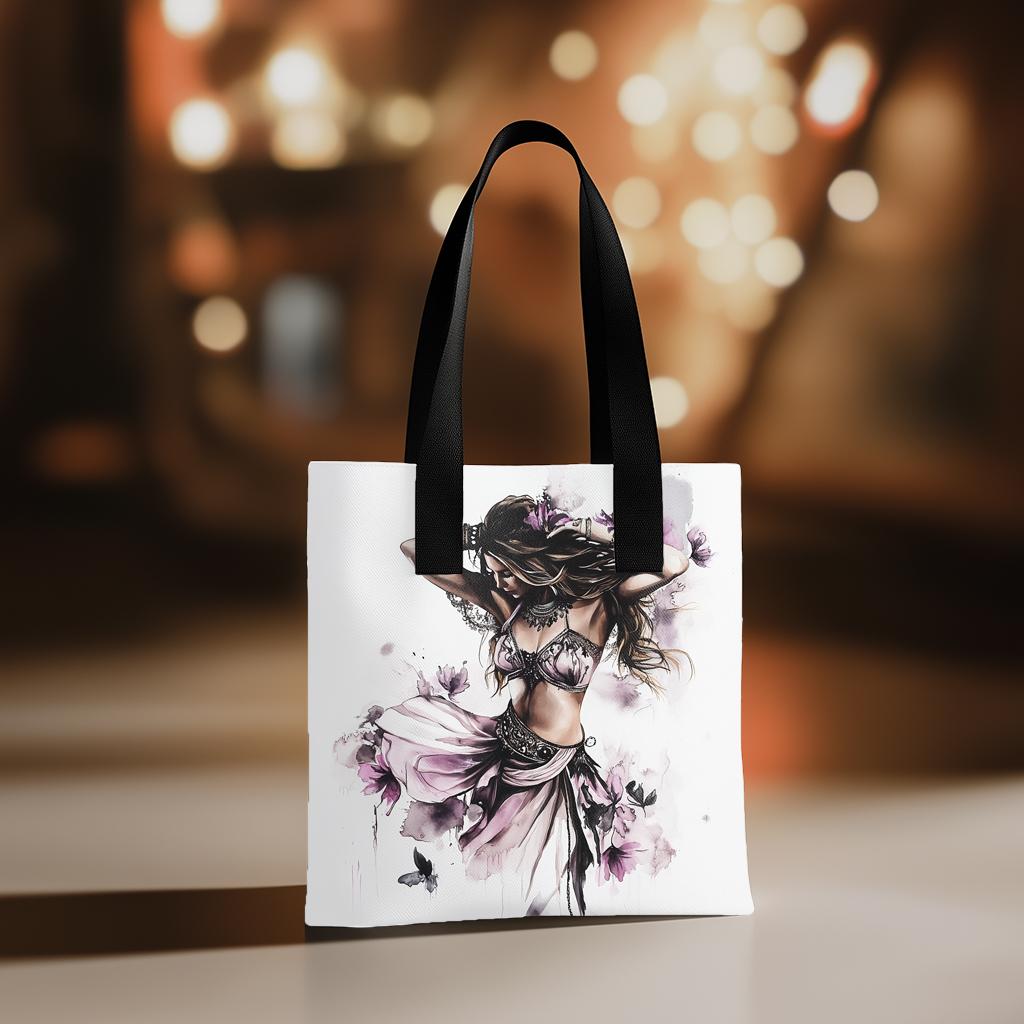 Purple Watercolor II Watercolor Purple - Belly Dance Fashion Tote Bag