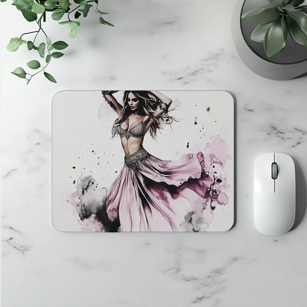 Purple Watercolor IV Watercolor Purple - Belly Dance Office Decor | Mouse Pads