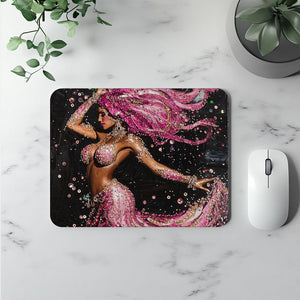 Rhinestone Pink I Watercolor Purple - Belly Dance Office Decor | Mouse Pads