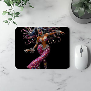 Rhinestone Pink IV Watercolor Purple - Belly Dance Office Decor | Mouse Pads
