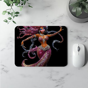 Rhinestone Pink V Watercolor Purple - Belly Dance Office Decor | Mouse Pads