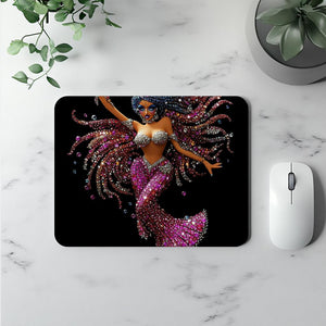 Rhinestone Pink VI Watercolor Purple - Belly Dance Office Decor | Mouse Pads