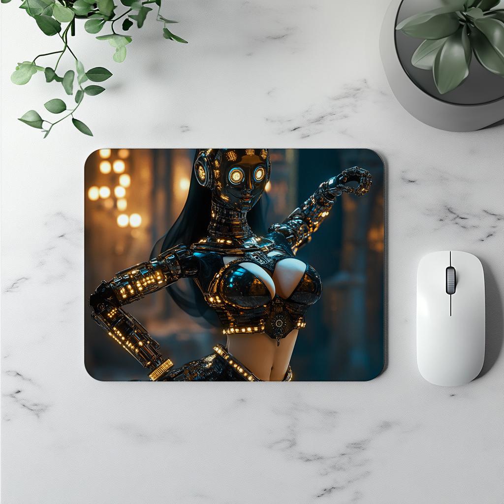 Robot Futuristic VII Vintage Red - Belly Dance Office Decor