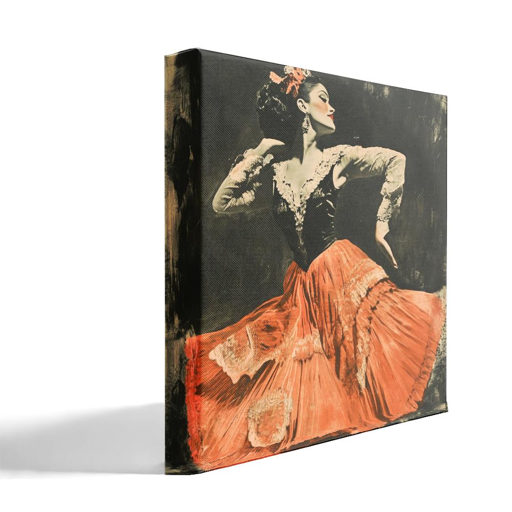 Roma Antique I Belly Dance Canvas Art 16 in x 16 in
