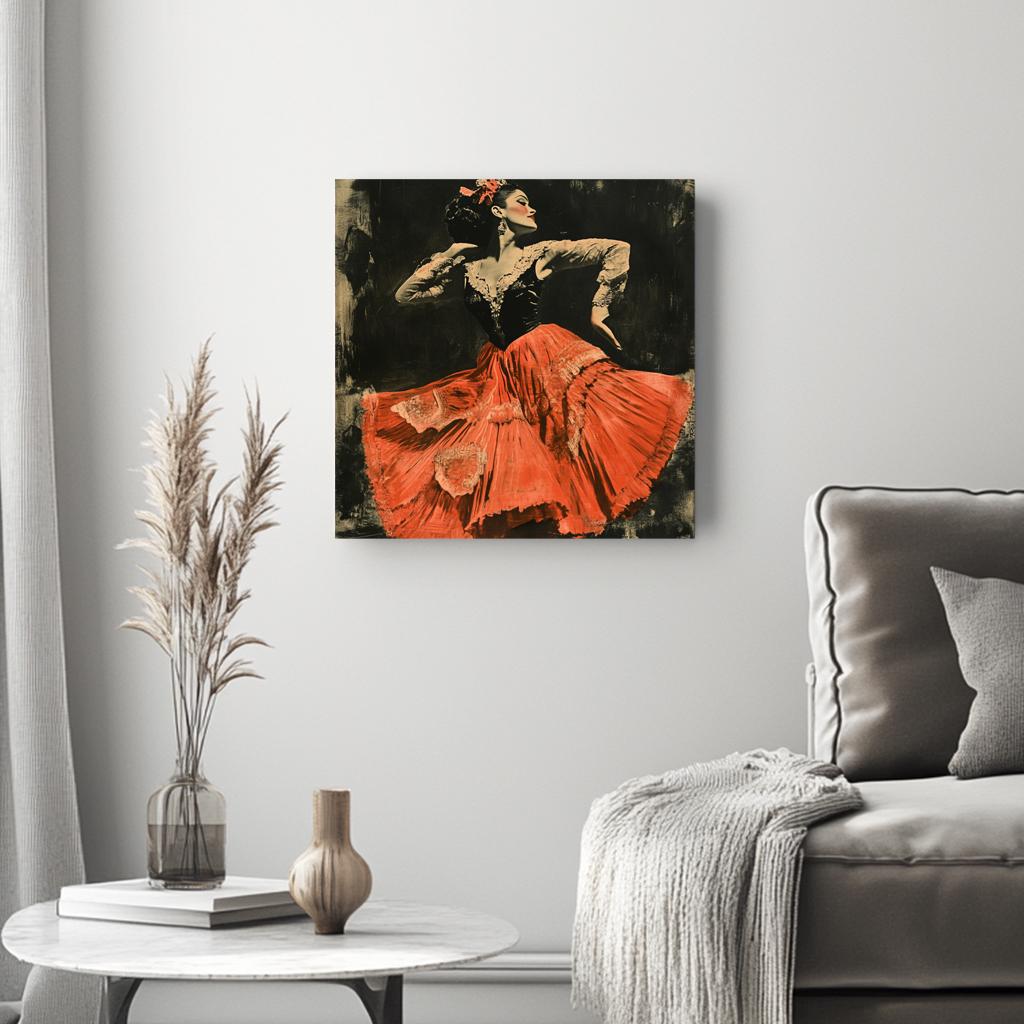 Roma Antique I Belly Dance Canvas Art 16 in x 16 in