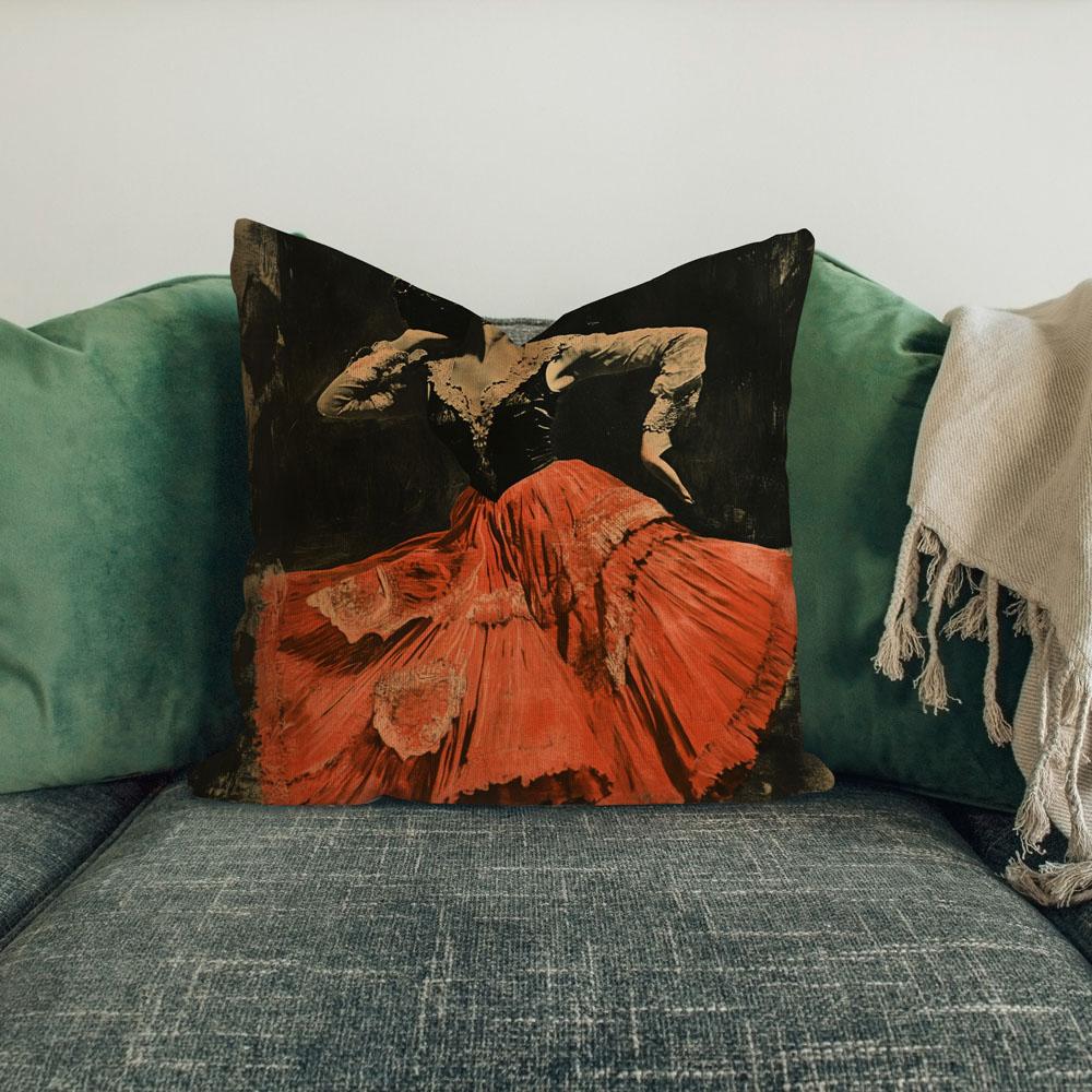 Roma Antique I Belly Dance Throw Pillow 18 in x 18 in