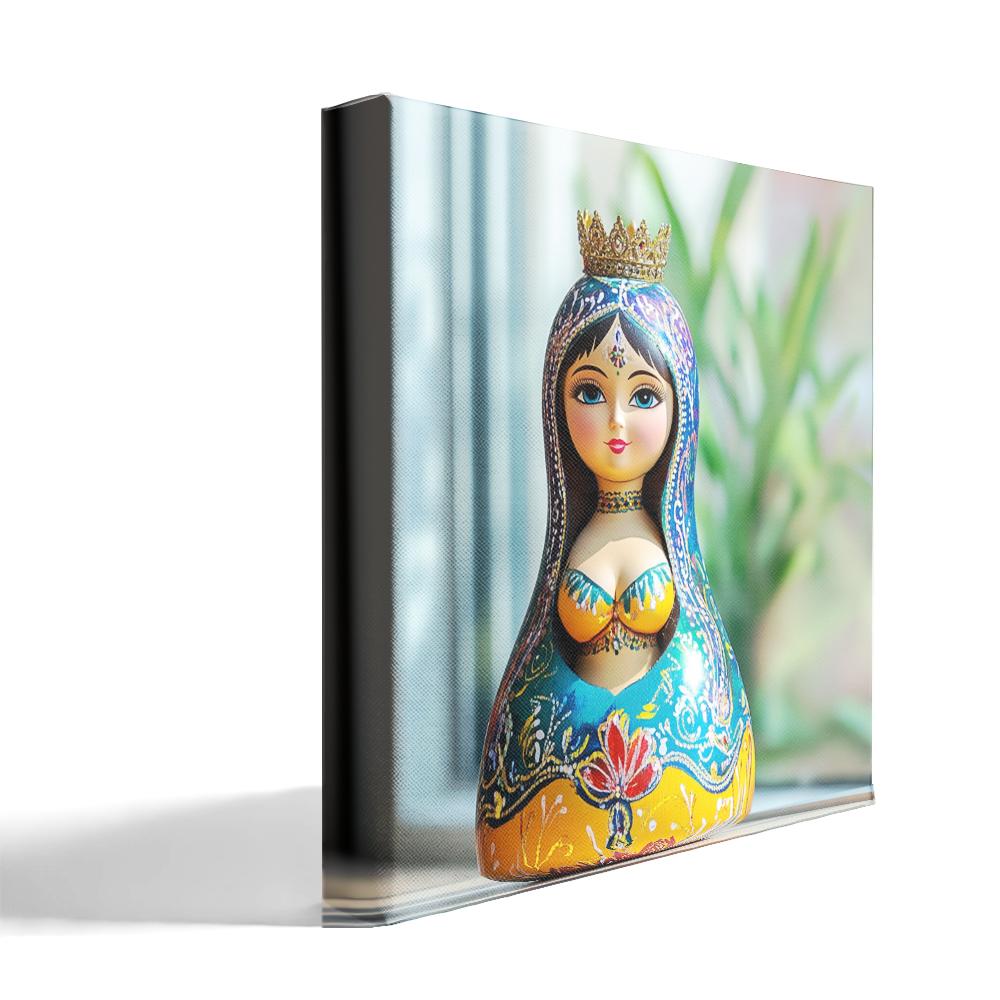 Russian Doll Concept I Belly Dance Canvas Art 16 in x 16 in