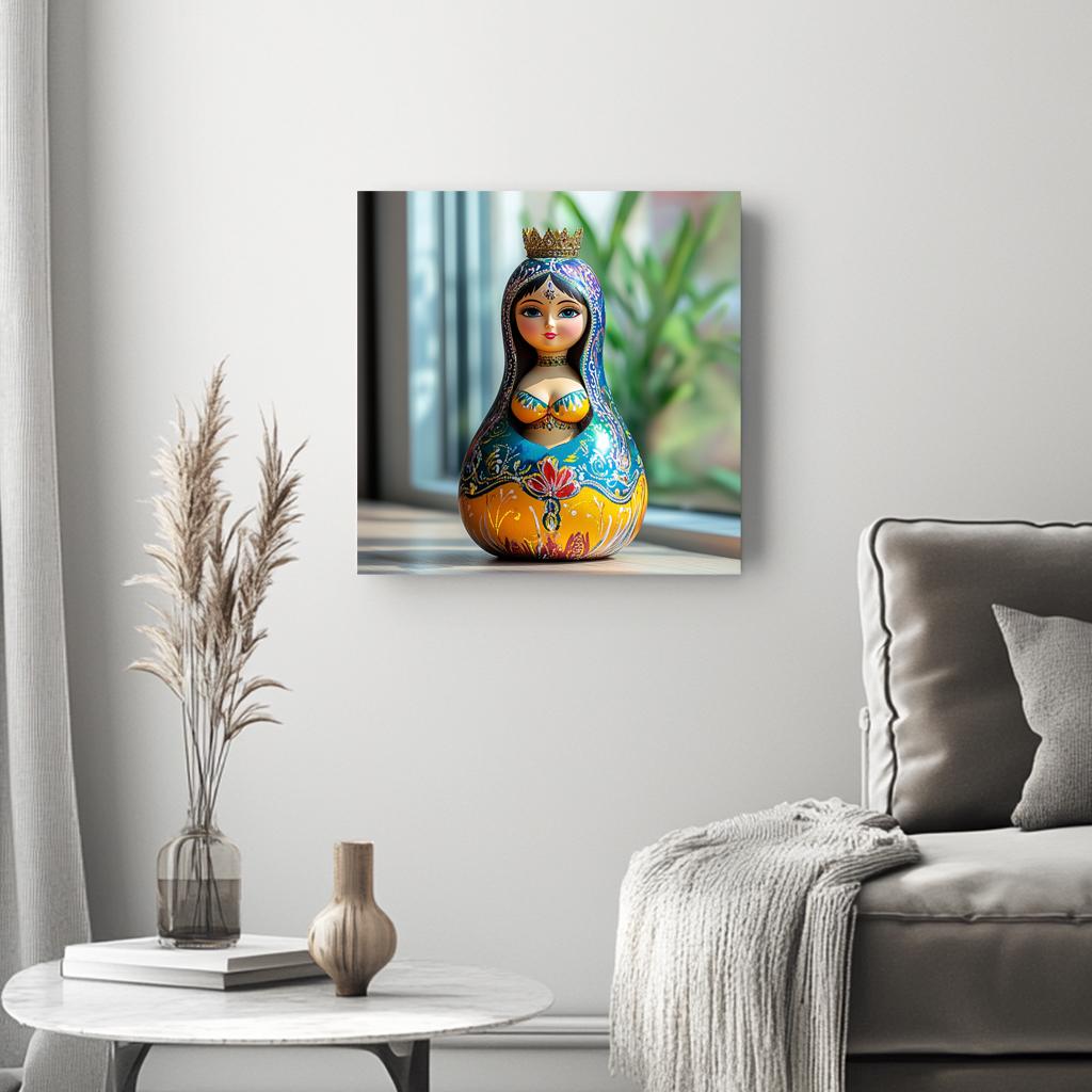 Russian Doll Concept I Belly Dance Canvas Art 16 in x 16 in