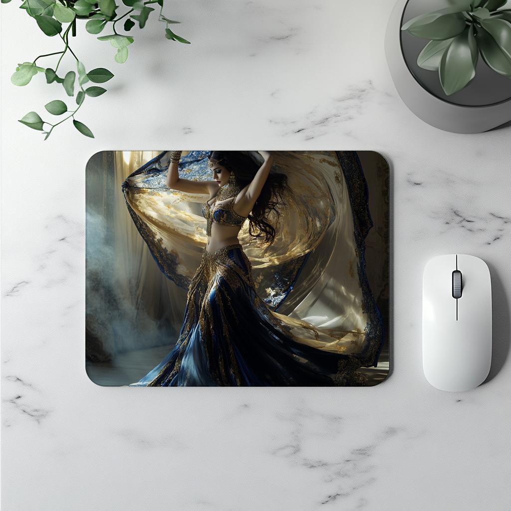 Sapphire Reveries I Vintage Red - Belly Dance Office Decor