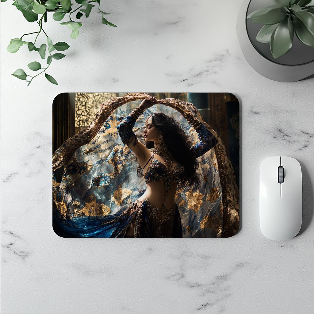 Sapphire Reveries III Vintage Red - Belly Dance Office Decor