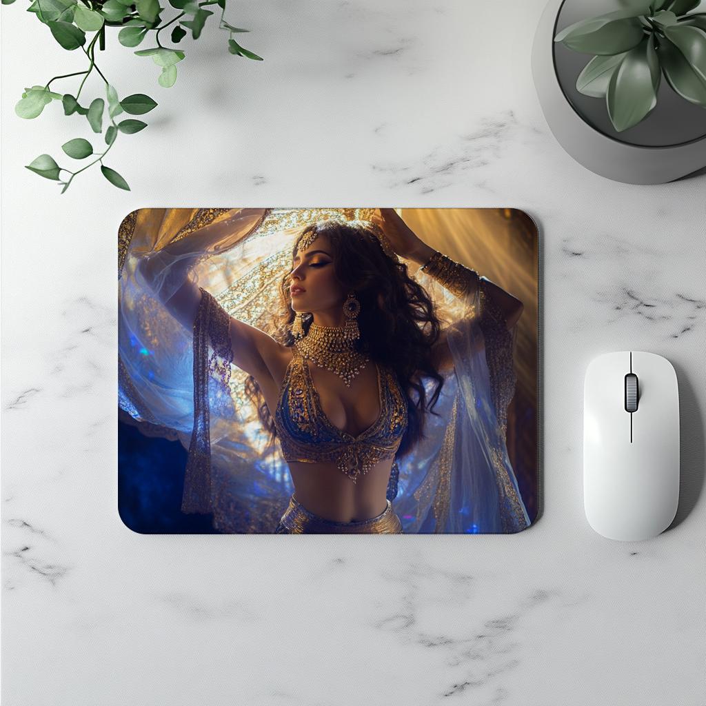 Sapphire Reveries IV Vintage Red - Belly Dance Office Decor