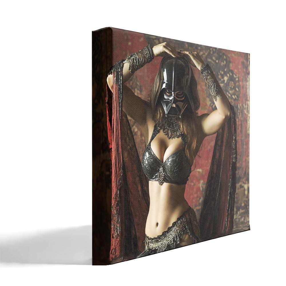 Shimmy Darth Vader II Belly Dance Canvas Art 16 in x 16 in