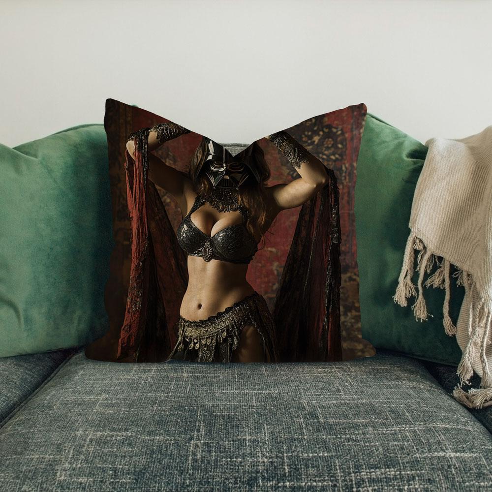 Shimmy Darth Vader Ii Belly Dance Throw Pillow 18 in x 18 in
