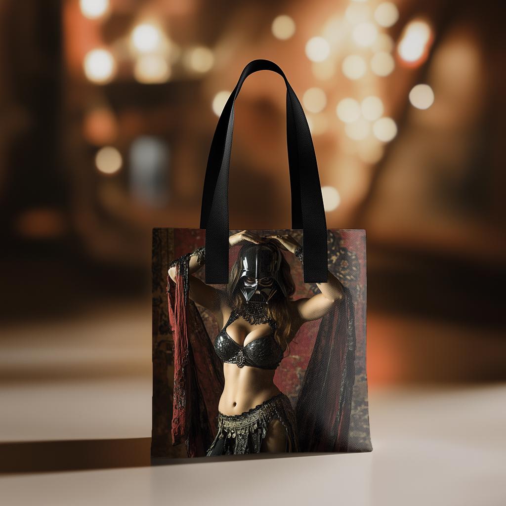 Shimmy Darth Vader II Watercolor Purple - Belly Dance Fashion Tote Bag