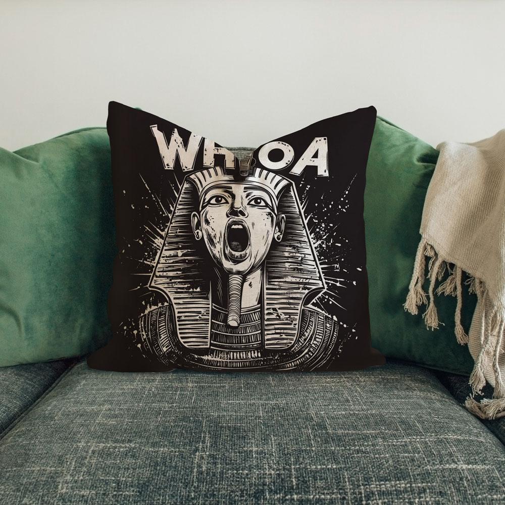 Sphinx Speaks Illustrated I Belly Dance Throw Pillow 18 in x 18 in