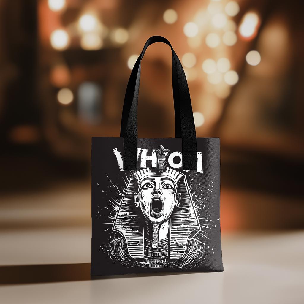 Sphinx Speaks Illustrated I Watercolor Purple - Belly Dance Fashion Tote Bag