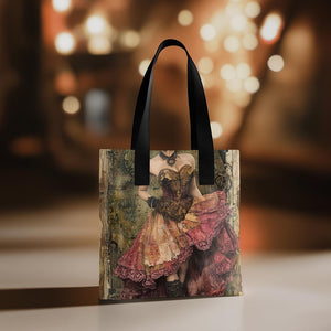 Steampunk Mixed Media I Watercolor Purple - Belly Dance Fashion Tote Bag