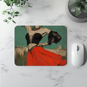 Tribal Eclectic II Watercolor Purple - Belly Dance Office Decor | Mouse Pads