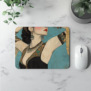 Tribal Eclectic III Watercolor Purple - Belly Dance Office Decor | Mouse Pads