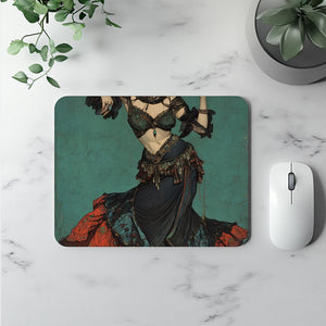 Tribal Eclectic IV Watercolor Purple - Belly Dance Office Decor | Mouse Pads