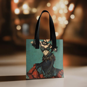Tribal Eclectic IV Watercolor Purple - Belly Dance Fashion Tote Bag