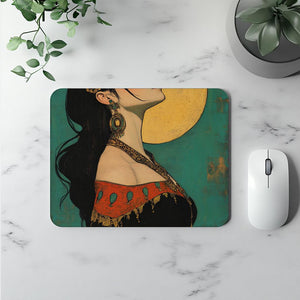 Tribal Eclectic VI Watercolor Purple - Belly Dance Office Decor | Mouse Pads