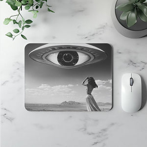 UFO in the Sky I Watercolor Purple - Belly Dance Office Decor | Mouse Pads