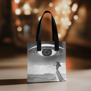 UFO in the Sky I Watercolor Purple - Belly Dance Fashion Tote Bag