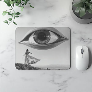 UFO in the Sky V Watercolor Purple - Belly Dance Office Decor | Mouse Pads