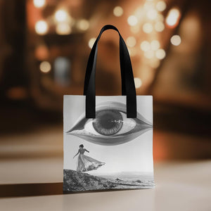 UFO in the Sky V Watercolor Purple - Belly Dance Fashion Tote Bag