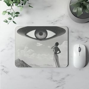UFO in the Sky VI Watercolor Purple - Belly Dance Office Decor | Mouse Pads