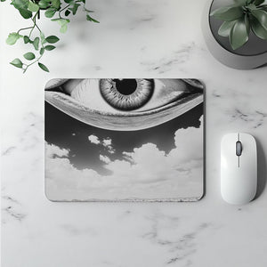 UFO in the Sky VII Watercolor Purple - Belly Dance Office Decor | Mouse Pads