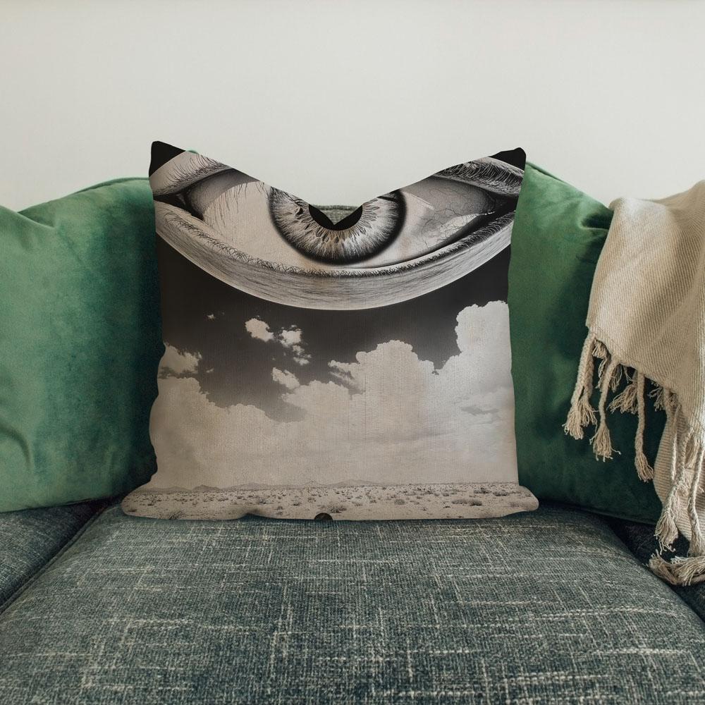 Ufo In The Sky Vii Belly Dance Throw Pillow 18 in x 18 in