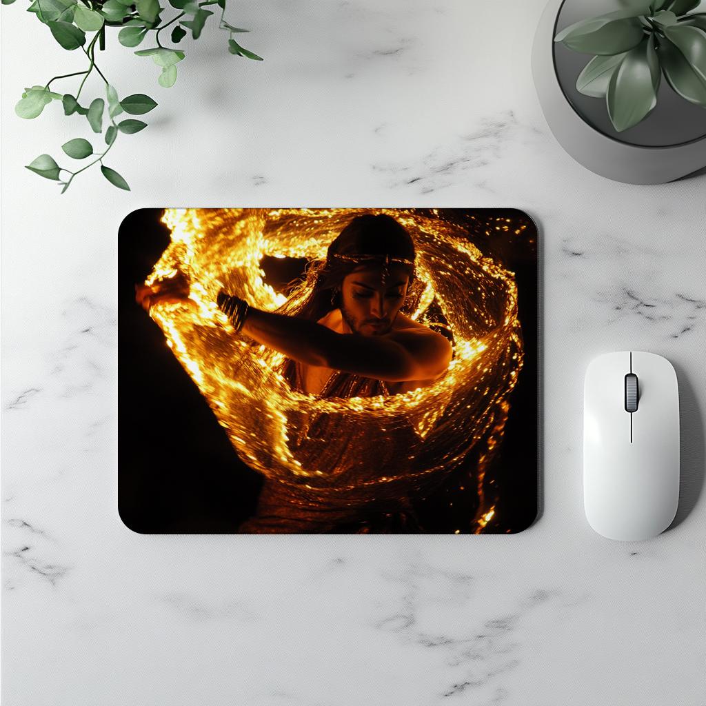 Veil of Fire V Vintage Red - Belly Dance Office Decor