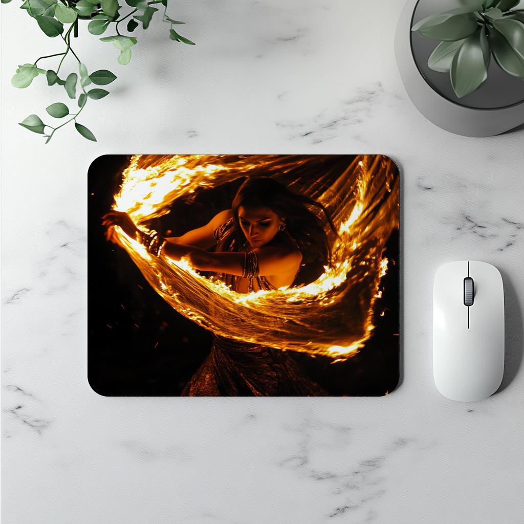 Veil of Fire VI Vintage Red - Belly Dance Office Decor