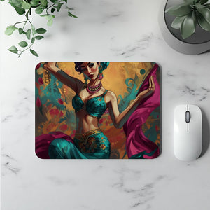 Vintage Brush Strokes I Vintage Red - Belly Dance Office Decor