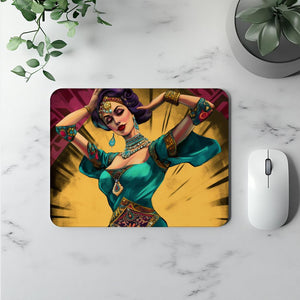 Vintage Brush Strokes IV Vintage Red - Belly Dance Office Decor