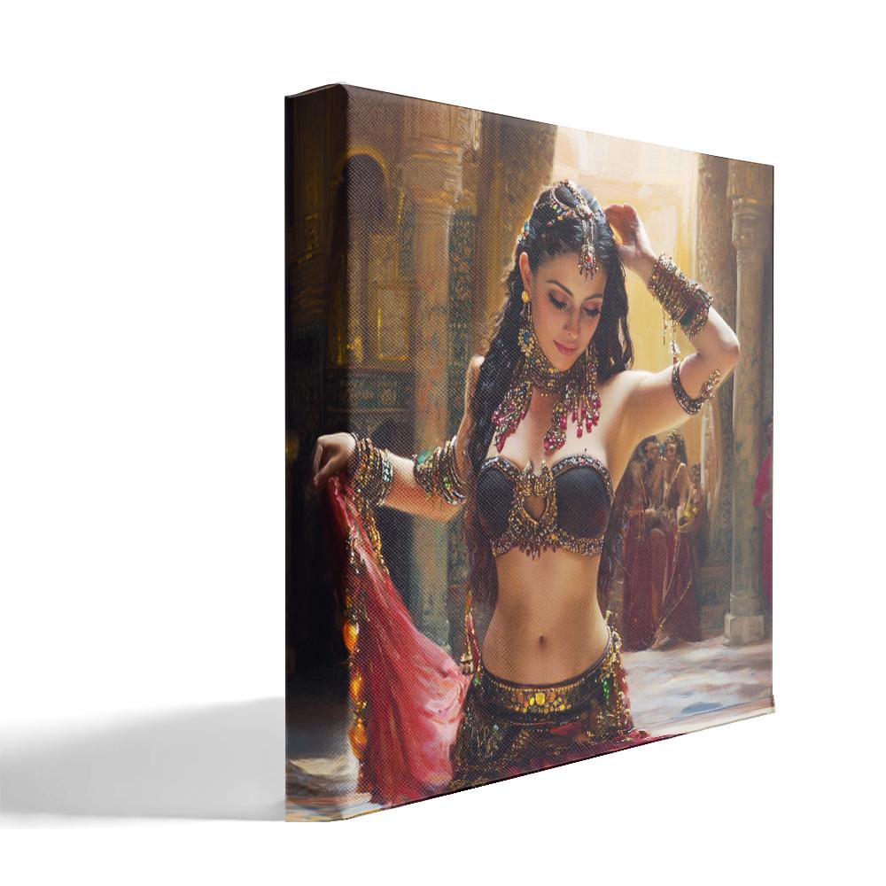 Vintage Turkish I Belly Dance Canvas Art 16 in x 16 in