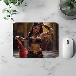 Vintage Turkish I Watercolor Purple - Belly Dance Office Decor | Mouse Pads