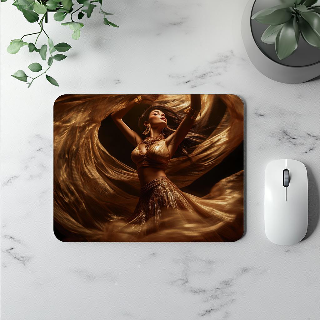 Vortex Veil Gold I Vintage Red - Belly Dance Office Decor