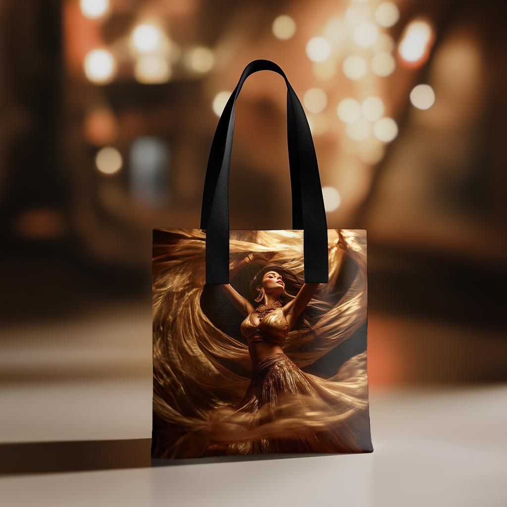 Vortex Veil Gold I Vintage Red - Belly Dance Fashion Accessory