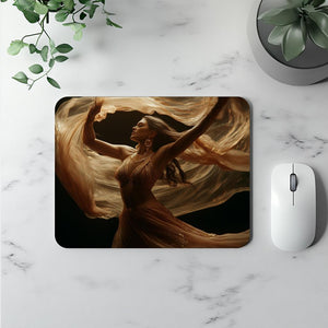 Vortex Veil Gold II Vintage Red - Belly Dance Office Decor