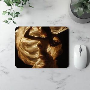 Vortex Veil Gold III Vintage Red - Belly Dance Office Decor