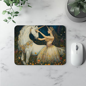 Wonder of Unicorns I Watercolor Purple - Belly Dance Office Decor | Mouse Pads