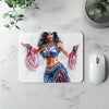 Blue Performance Watercolor I Watercolor Purple - Belly Dance Office Decor | Mouse Pads