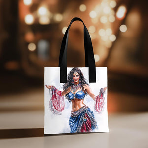 Blue Performance Watercolor I Watercolor Purple - Belly Dance Fashion Tote Bag