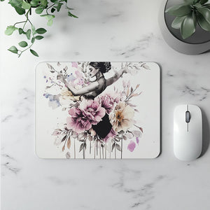 Purple Watercolor Floral II Watercolor Purple - Belly Dance Office Decor | Mouse Pads