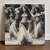 Three Non-Blondes Vintage I Belly Dance Canvas Art 16 in x 16 in