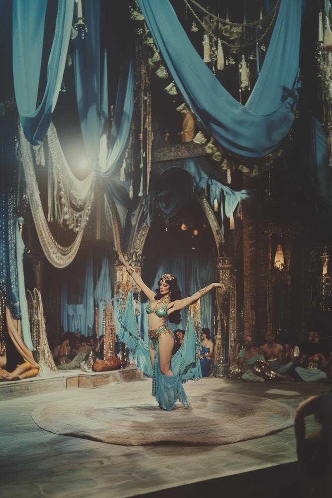 Vintage 1970s Hafla I Vintage Red - Belly Dance Art Download